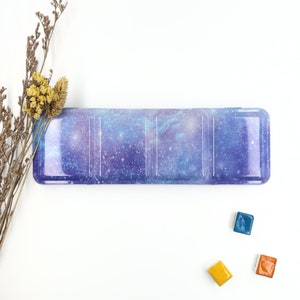 My Rock Way 24 Farben Shimmery Night Leere Metall-Aquarelldose mit oder ohne Näpfchen, Reisepalette, perfekt als Geschenk