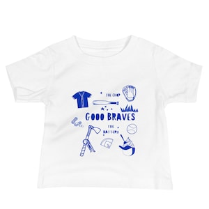 Atlanta Baseball Braves Baby Jersey Short Sleeve Tee