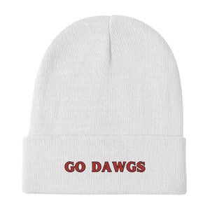 UGA Go Dawgs Embroidered Beanie