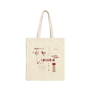 Borsa ecologica Columbia South Carolina - Design Soda City - Borsa riutilizzabile in tela di cotone