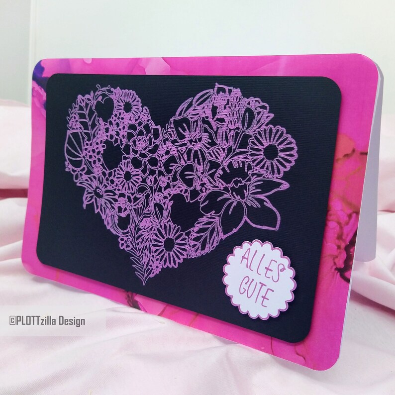 Plotter File Heart Floral, Digital, Svg/eps/dxf/jpg/png File, for All ...
