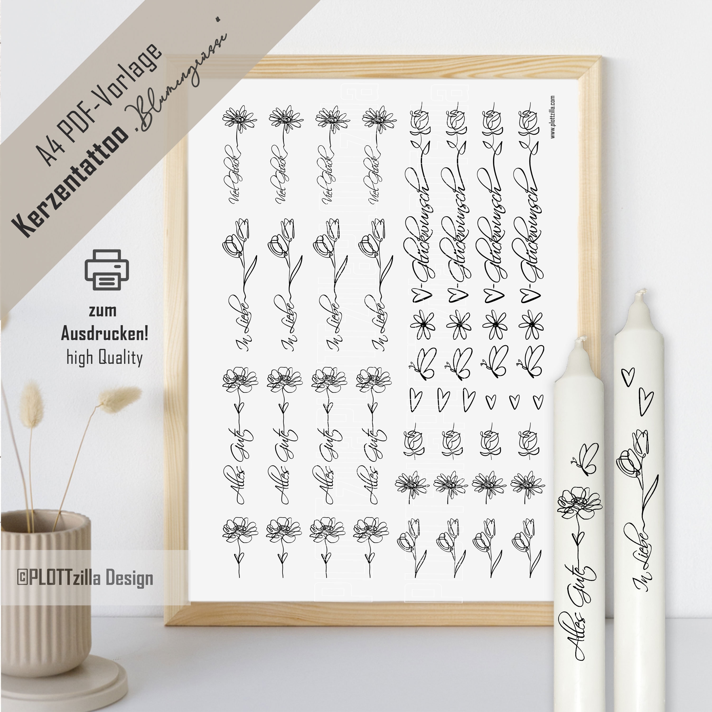 Kerzensticker Kerzentattoos Tattoofolie Weihnachten Winter Tiere Fuchs Eule Schneemann Fuer Kerzen Oder Keramik A4 Bogen Diy Stickerbogen Kst99