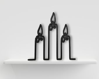 3D gedruckte Skulptur: Minimalistische Skulptur für Zuhause oder Büro