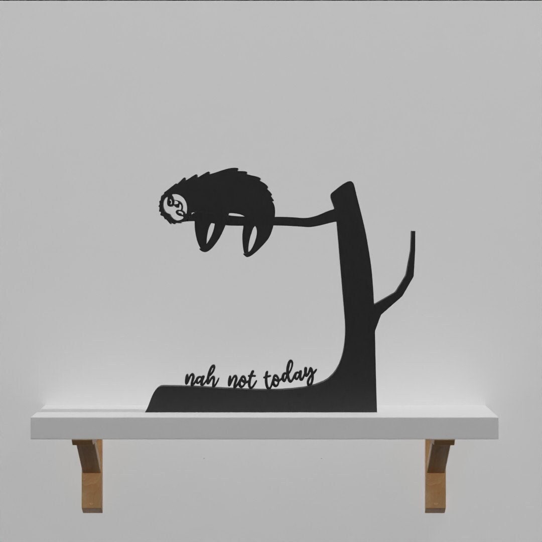 Sloth Figurine: Biodegradable Home Shelf Decor - Etsy