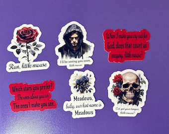 Cat and mouse duet stickers/ Haunting Adeline