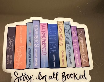 All booked/ Dear Jeremy CoHo Waterproof sticker