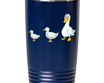 Cadeau drôle de tasse de café de voyage de canard d&#39;oie de canard de 20 oz pour les amateurs de Silly Goose