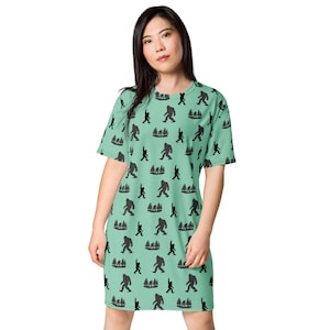 Robe t-shirt Sasquatch Bigfoot, tailles régulières et grandes