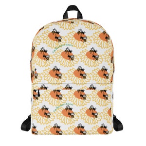Buzzy Bee Lover&#39;s I&#39;m the Bees Knees Backpack with Pockets gift for Bee Keeper Gardener Florist Bee Lover