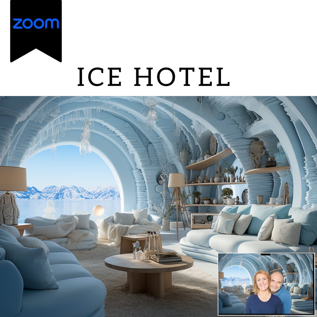 Christmas Fun Zoom Backgrounds Set of 9 Bundle Ice Hotel Etsy