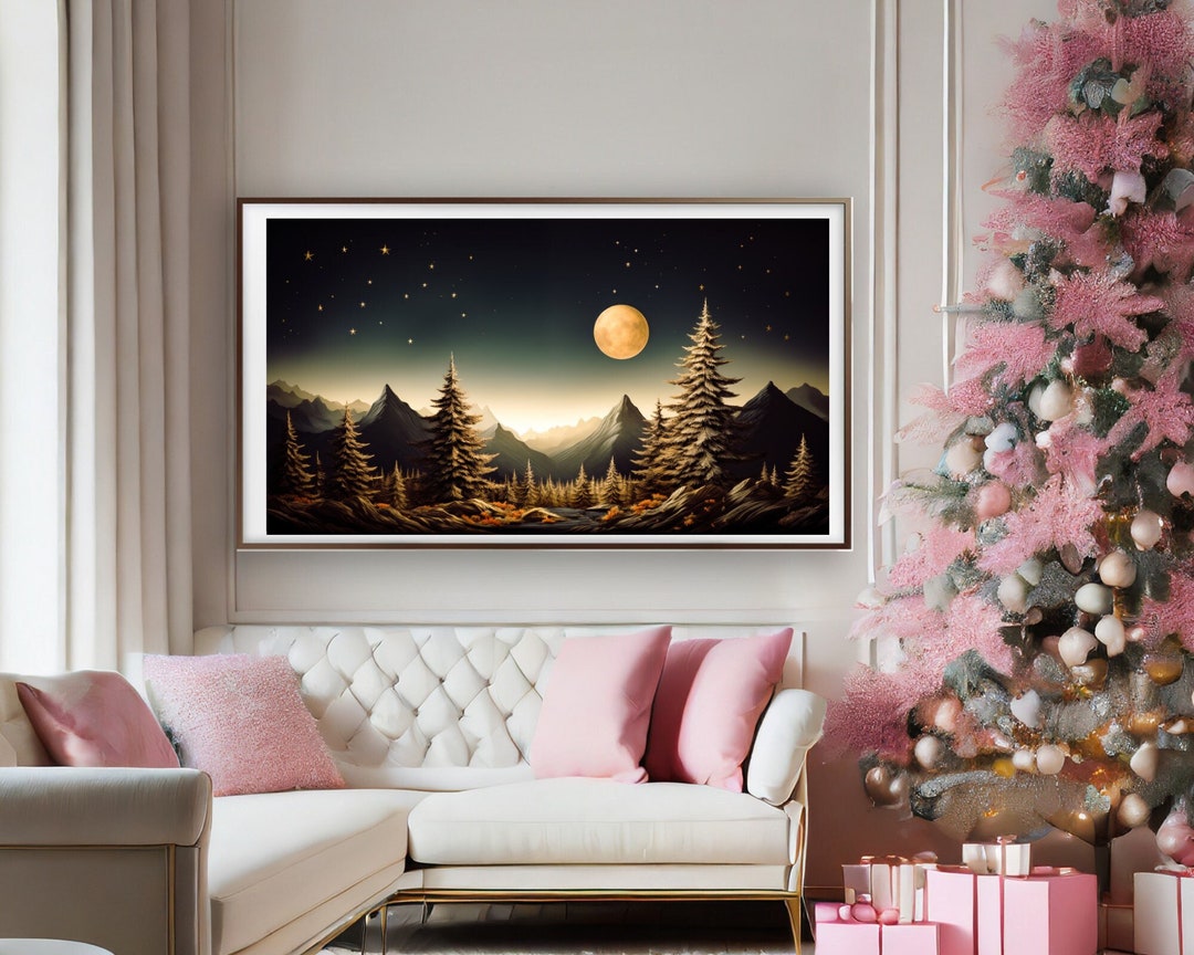 Frame TV Art Holiday Modern Moody Digital Art for Tv Etsy
