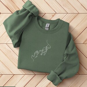 Human Hand and Paw T-Shirt,Sweatshirt,Hoodie,V-Neck T-Shirt,Dog Lover Shirt,Dog Owner Gift,Pet Lover Owner Gifts,Retro Funny Tee