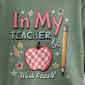 Personalized Teacher Era Comfort Colors Sweatshirt: Teacher Appreciation Gift