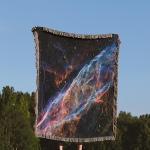 Deep Space Nebula Fleece Blanket: Hubble Space Astronomy Gift