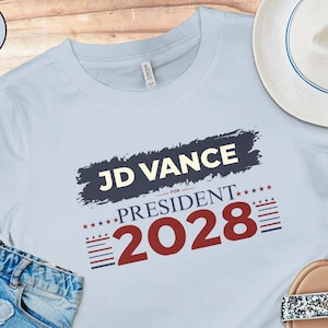 JD Vance 2028 Shirt Vance shirt Presidential Campaign Shirt Retro Vintage Election T-Shirt Vote JD Vance for President 2028