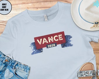 JD Vance 2028 Presidential Campaign T-Shirt: Retro Election Tee