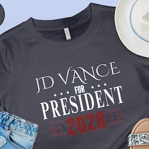 JD Vance 2028 Presidential Campaign T-Shirt: Retro Election Tee
