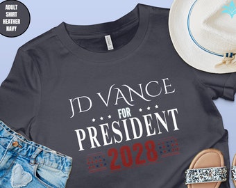 JD Vance 2028 Presidential Campaign T-Shirt: Retro Election Tee