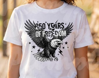 PNG del 250 aniversario de Estados Unidos (imagen digital PNG), diseño de camiseta con la bandera patriótica de EE. UU. para el 4 de julio, archivo de descarga instantánea con temática retro del 250 aniversario de Estados Unidos.