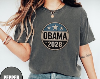 Obama 2028 T-Shirts, Presidential Elections, Comfort Colors®, Sweatshirts, V-Neck T-Shirts, Hoodies, USA Patriotic Design