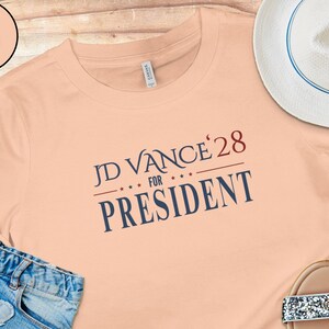 JD Vance 2028 Presidential Campaign T-Shirt: Retro Election Tee