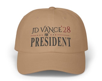 JD Vance for President 2028 Embroidery Classic Dad Cap