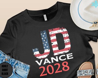 Camiseta JD Vance 2028: Camiseta retro de campaña electoral