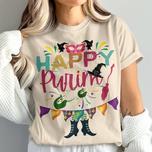 Happy Purim Shirt Queen Esther Purim Costume Jewish Holiday Purim Gift Comfort Colors Passover Shirt Am Yisrael Chai Purim Funny