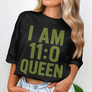 Funny Pickleball Queen V-Neck T-Shirt: Comfort Colors Graphic Tee