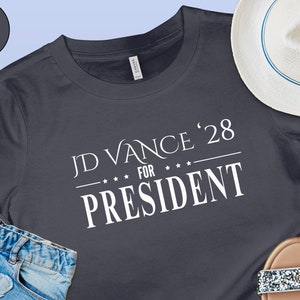 JD Vance 2028 Presidential Campaign T-Shirt: Retro Election Tee