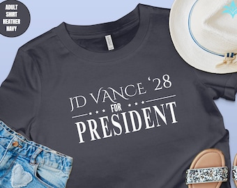 JD Vance 2028 Presidential Campaign T-Shirt: Retro Election Tee