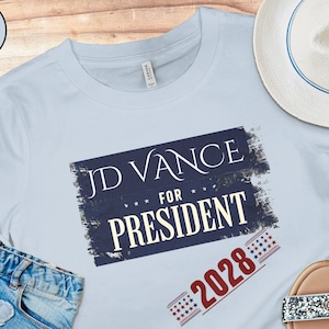 JD Vance 2028 Shirt, Presidential Campaign Shirt, Retro Vintage Election T-Shirt, Vote JD Vance for President 2028, USA Politics Tee
