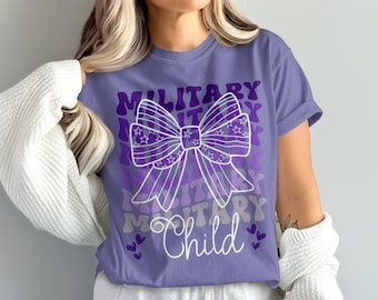 Maglietta militare per bambini "Purple Up": consapevolezza dei bambini militari