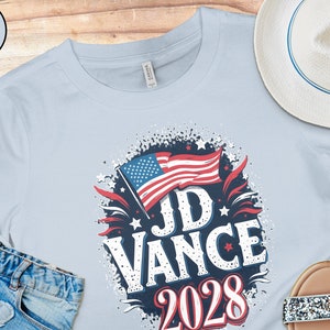 JD Vance 2028 Shirt, Vance shirt, Presidential Campaign Shirt, Retro Vintage Election T-Shirt, Vote JD Vance for President 2028