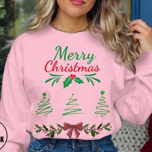 Retro Merry Christmas Sweatshirt: Festive Holiday Sweater