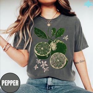 Comfort Colors Orange Graphic Tee: Vintage Fruit Shirt