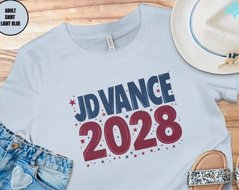 JD Vance 2028 Election Shirt: Retro Presidential Campaign Tee