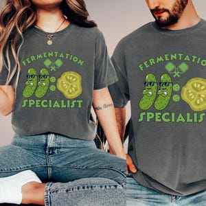 Grappige Pickleball-cadeaus, shirt Pickleball-speler, T-shirt fermentatiespecialist, T-shirt Pickleball, kleding Pickleball, heren- en dameskleding Pickleball