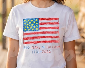 PNG de Estados Unidos 250 Aniversario PNG Archivo Digital - Bandera Retro de EE. UU. Regalo Patriótico del 4 de Julio para Camiseta Comfort Colors DTF