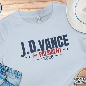 JD Vance 2028 Shirt, Presidential Campaign Shirt, Retro Vintage Election T-Shirt, Vote JD Vance for President 2028, Pro Vance Shirt