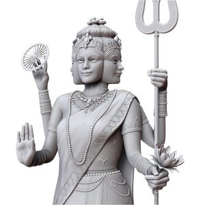 Indische Göttin Amba hinduistische Mythologie 3D druckbare Figur