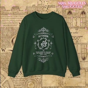 Slytherin sweatshirt etsy sale