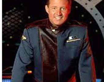 Uniforme personalizado hecho a mano de Babylon 5, disfraz de la Alianza Terrestre, uniforme de Bruce Boxleitner, cosplay del Comandante Sheridan