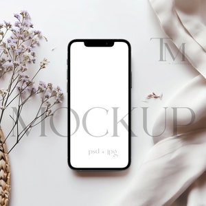 Phone Screen Mockup, Device Mockup PSD, Smart Phone Mock Up, Cellphone Mockup, Clean Phone Mockup, 1080x1920 Mockup, Electronic Invite Mock