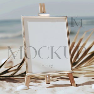 Wedding 8x10 Tabletop Sign Mockup, Framed Table Sign Mockup, Baby Shower Table Number Sign Mockup, EditableBridal Shower Bar Sign Mockup
