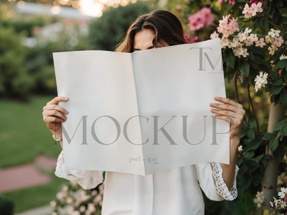 Birthday Newspaper Mockup, Tabloid Newspaper Mockup, Double News Paper Mockup, Editable Business Newspaper Mockup, Blank Newspaper Mockup