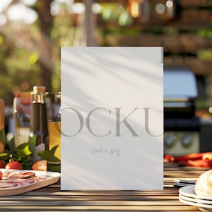 15x18 Karte Mockup, minimalistische leere weiße Karte Mockup, 15x18 Einladung Mockup, Hochzeit Briefpapier Mockup, Boho Karte Mockup, Grußkarte Mockup