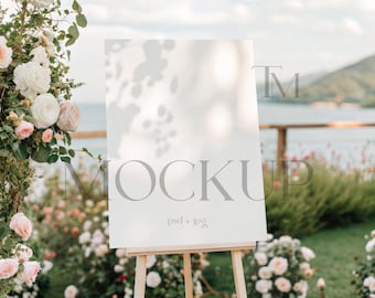 Wedding Welcome Sign Mockup, 18x24 Welcome Mockup, Easel Sign Mockup, Yard Sign Mockup, Wedding Poster Mockup, Boho Sign Mockup