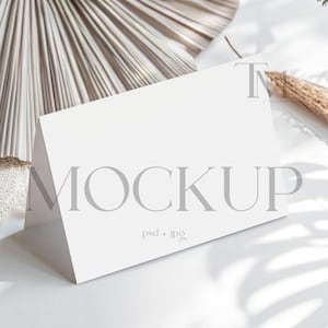 Kaartmodel van 5 x 3,5 inch, mockup met RSVP-kaart voor bruiloft, model met plaatskaart, model met details, kaartmodel met gebeurtenisdetails, liggend kaartmodel