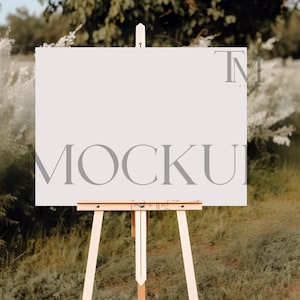 Wedding Sign Mock Up Seating Chart Smart Mockup Wedding Sign Mockup Outdoor Wedding or Bridal Shower Easel Welcome Sign Blank Easel Mockup